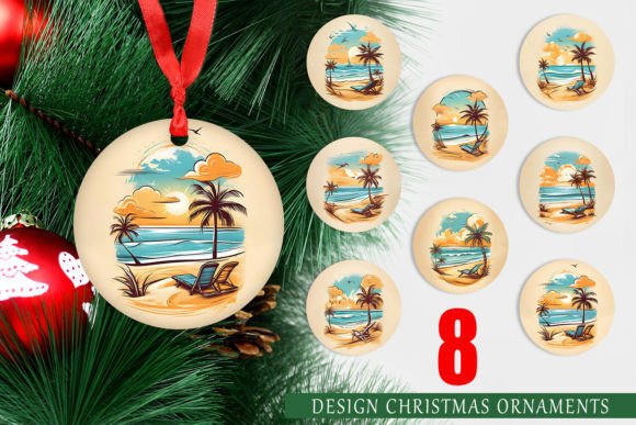 Download Christmas Ornament Watercolor Beach - Christmas ornament watercolor Collection