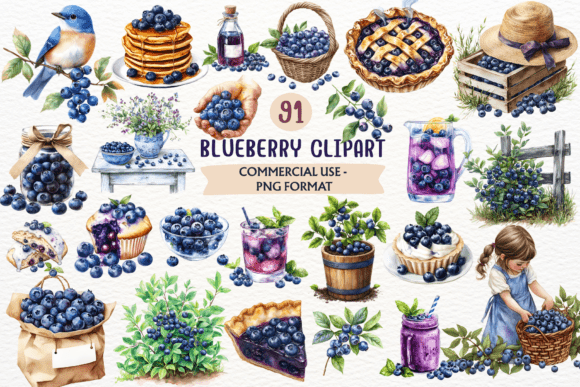 Download Watercolor Blueberry PNG Berry Clipart - Berry png Collection